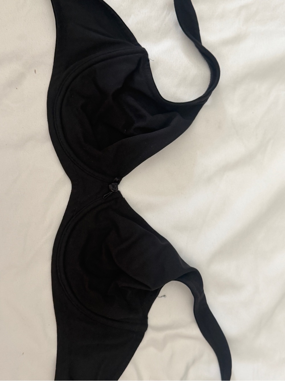 Vintage 90’s Y2K Victoria’s Secret Black Cotton Underwire Unlined Bra 34C